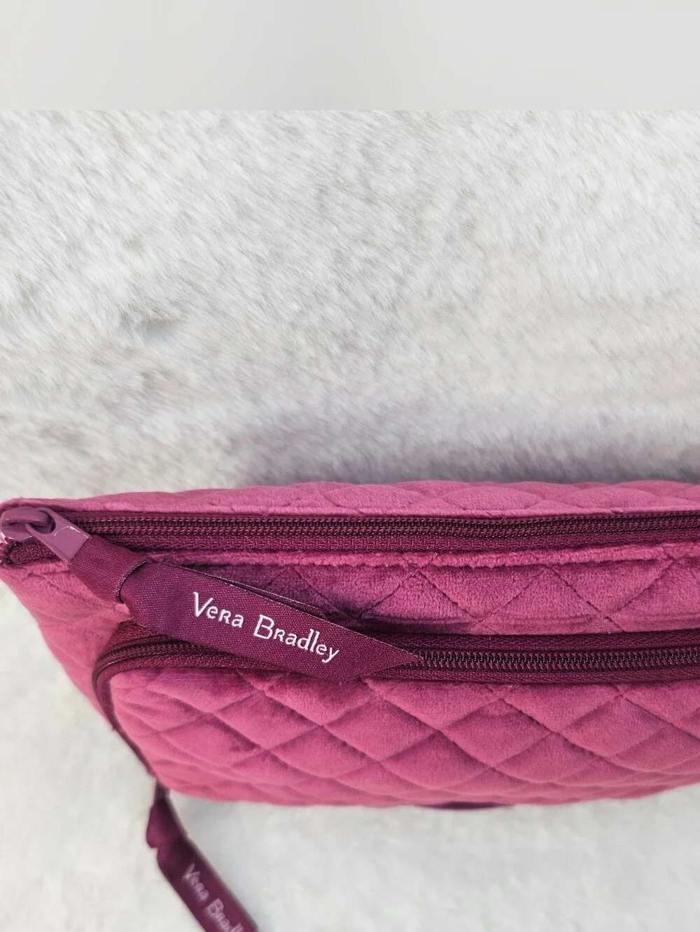 Vera Bradley Majestic Magenta Cosmetic Bag Organizer